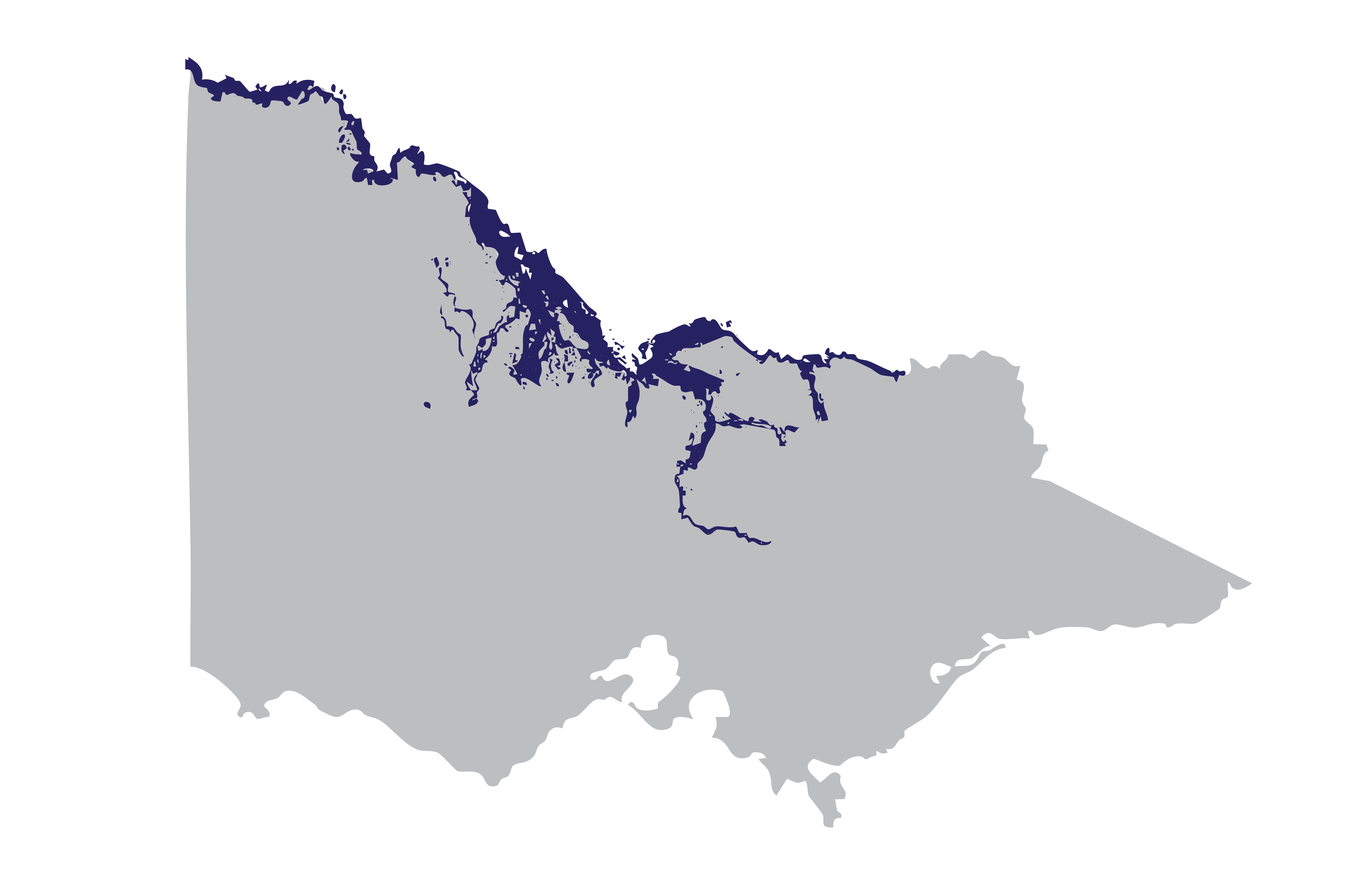 Flood map of Victorian for 2022