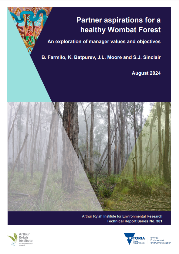 Cover ARI Technical Report - Wombat Forest